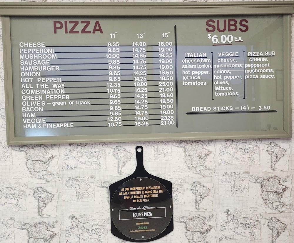Louie's Pizza Menu image 3